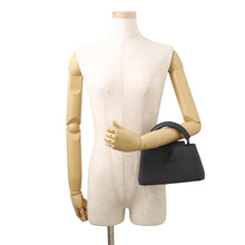 Load image into Gallery viewer, LOUIS VUITTON Capucines EW All BlackM23955 MattCalf Leather Size MINI