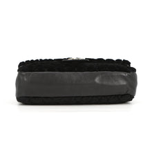 将图像加载到图库查看器中,CHANEL Lapin ChainShoulder Bag Black Lapin Leather Size 25