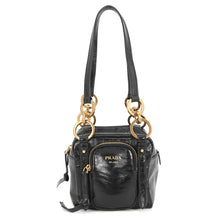 Load image into Gallery viewer, PRADA Dunkle Handbag Black1BB137 Leather Size Mini