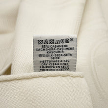 Load image into Gallery viewer, HERMES Stole New Libris Size 75x213 cm Ivoire Cashmere85% Silk15%