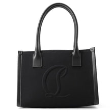 Load image into Gallery viewer, Christian Louboutin By My Side Tote Black1245233 Canvas Leather Size Small