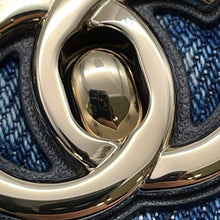 将图像加载到图库查看器中,CHANEL Matelasse Coco Handle 2WAYHandbag BlueAP4244 Washed Denim Calf Leather Size Mini mini