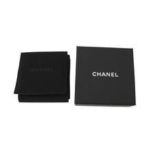 将图像加载到图库查看器中,CHANEL CC Logo Hoop Earrings DenimABF160 Denim Metal