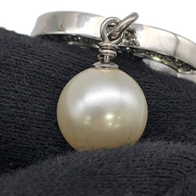 将图像加载到图库查看器中,CHANEL Pearl/CC Logo Rhinestone/Faux Pearl Long Necklace Silver/Pearl WhiteA36121 Faux Pearl Rhinestone Metal