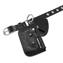 Load image into Gallery viewer, BALENCIAGA Luca Goal Bag Charm Belt Size 105 Black718979 Leather