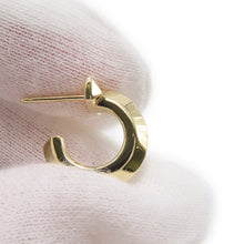 将图像加载到图库查看器中,TIFFANY&Co. T One Hoop Diamond Earrings Size Extra Small69783015 18K Yellow Gold