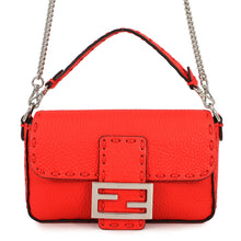 将图像加载到图库查看器中,FENDI Selleria Baguette 2-Way Chain Shoulder Bag Red8BS017 Leather Size Mini