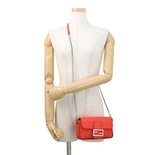 将图像加载到图库查看器中,FENDI Selleria Baguette 2-Way Chain Shoulder Bag Red8BS017 Leather Size Mini