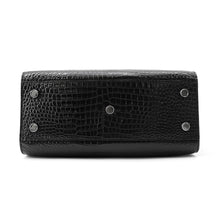 Load image into Gallery viewer, SAINT LAURENT PARIS Jour Baby Black421863 Croco embossed leather