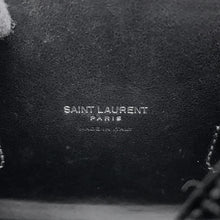 Load image into Gallery viewer, SAINT LAURENT PARIS Jour Baby Black421863 Croco embossed leather