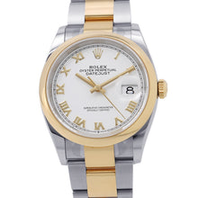 Load image into Gallery viewer, ROLEX Datejust W36mm Stainless Steel K18YG White Dial126203