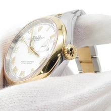 Load image into Gallery viewer, ROLEX Datejust W36mm Stainless Steel K18YG White Dial126203