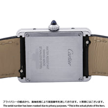 将图像加载到图库查看器中,CARTIER Tank must LM 未 Stainless Steel Leather Silver DialWSTA0041