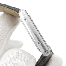 将图像加载到图库查看器中,CARTIER Tank must LM 未 Stainless Steel Leather Silver DialWSTA0041
