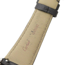 将图像加载到图库查看器中,CARTIER Tank must LM 未 Stainless Steel Leather Silver DialWSTA0041