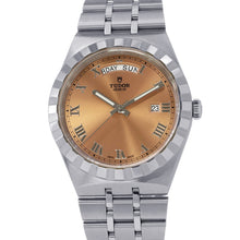 将图像加载到图库查看器中,TUDOR Royal Day-Date W41mm Stainless Steel salmon pink Dial28600