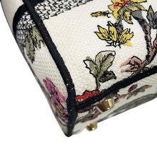 将图像加载到图库查看器中,Dior Lady D-Lite 2WAY Bag White/Multicolor Canvas Size Medium