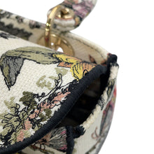 将图像加载到图库查看器中,Dior Lady D-Lite 2WAY Bag White/Multicolor Canvas Size Medium