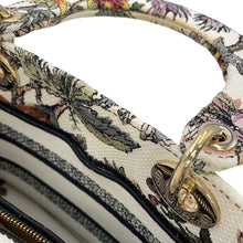 将图像加载到图库查看器中,Dior Lady D-Lite 2WAY Bag White/Multicolor Canvas Size Medium