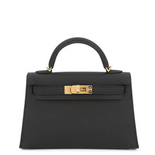 Load image into Gallery viewer, HERMES Mini Kelly 2 Black Epsom