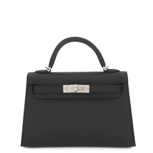 将图像加载到图库查看器中,HERMES Mini Kelly 2 Black Epsom