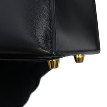 Load image into Gallery viewer, HERMES Kelly Sellier Black Box Calf Leather Size 25