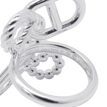 将图像加载到图库查看器中,HERMES Chaine d'Ancre Area 2 Multilink Ring Size 54/#14H126631B SV925