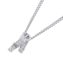 Load image into Gallery viewer, HERMES Etrivière Pendant Size 40H124208B 0040 18K White Gold