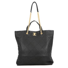 Load image into Gallery viewer, CHANEL Matelasse Maxi Shopping Tote BlackAS3128-B07642-94305 Soft Caviar Leather