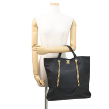 Load image into Gallery viewer, CHANEL Matelasse Maxi Shopping Tote BlackAS3128-B07642-94305 Soft Caviar Leather