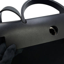 Load image into Gallery viewer, HERMES Herbag Zip SPO Black Toile Officier Vache Hunter Leather Size PM