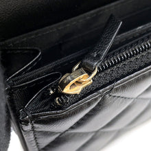 将图像加载到图库查看器中,CHANEL Matelasse Camellia Ribbon Chain Wallet BlackAP1649 Lambskin