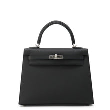 Load image into Gallery viewer, HERMES Kelly Sellier Black Epsom Size 25