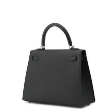 Load image into Gallery viewer, HERMES Kelly Sellier Black Epsom Size 25