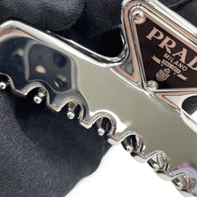 将图像加载到图库查看器中,PRADA Metal Hair Clip Steel Gray1IF103_2BA6_F0276 Aluminium Enamel