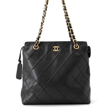Load image into Gallery viewer, CHANEL Matelasse ChainTote Bag Black Caviar Leather