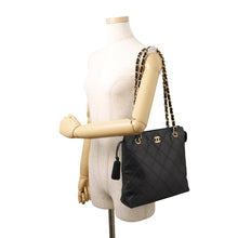 Load image into Gallery viewer, CHANEL Matelasse ChainTote Bag Black Caviar Leather