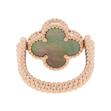 将图像加载到图库查看器中,Van Cleef & Arpels Vintage Alhambra Reversible Ring Size 48/#8VCARPGV548/VCARPGV500 18K Pink Gold