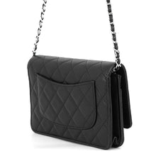 Load image into Gallery viewer, CHANEL Chain wallet BlackAP0250 Caviar Leather