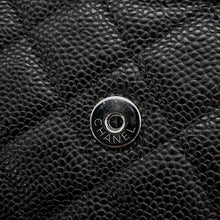 Load image into Gallery viewer, CHANEL Chain wallet BlackAP0250 Caviar Leather