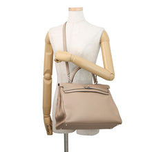 将图像加载到图库查看器中,HERMES Kelly Retourne Argile Togo Leather Size 35