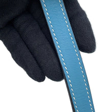 将图像加载到图库查看器中,HERMES Kelly Retourne Blue Jean Evergrain Size 28