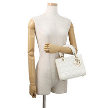 Load image into Gallery viewer, Dior Lady Dior My ABC Cannage Latte WhiteM0538OCAL_M030 Lambskin Size Small