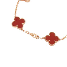 Load image into Gallery viewer, Van Cleef & Arpels Vintage Alhambra 5 Motif BraceletVCARP7RP00 18K Pink Gold