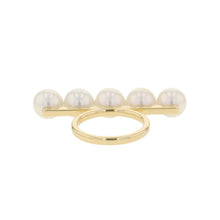 Load image into Gallery viewer, TASAKI Balance Signature Ring Size Approximately No. 12R-4398-18KYG 18K Yellow Gold