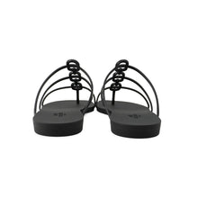 将图像加载到图库查看器中,HERMES Mykonos Sandals Black Rubber Size 39