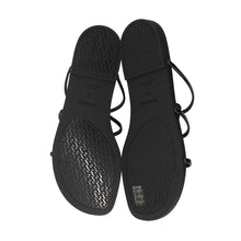 将图像加载到图库查看器中,HERMES Mykonos Sandals Black Rubber Size 39