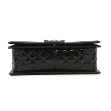 将图像加载到图库查看器中,CHANEL Boy Chanel ChainShoulder Bag BlackA67086 Patent Leather Size 25