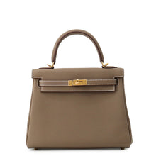 Load image into Gallery viewer, HERMES Kelly Retourne Etoupe Togo Leather Size 25