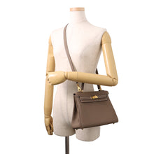 Load image into Gallery viewer, HERMES Kelly Retourne Etoupe Togo Leather Size 25